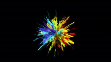 Renk Patlaması - renkli duman tozu patlaması sıvı mürekkep parçacıkları alfa matte