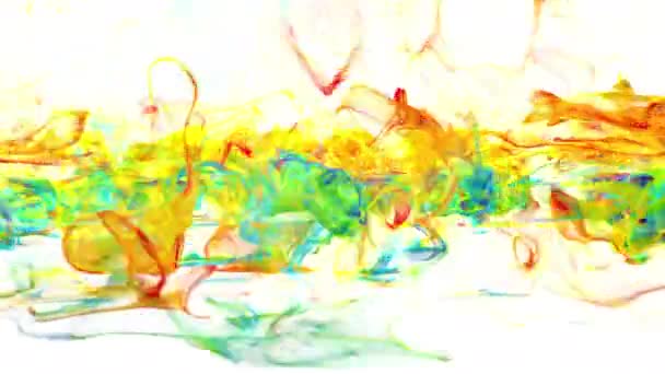 Multiples explosions de particules d'ondes de choc pulsantes multicolores irisées alpha