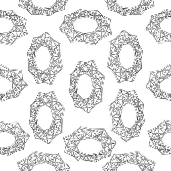 Modèle vectoriel sans couture géométrie isolée forme d'étoile — Image vectorielle