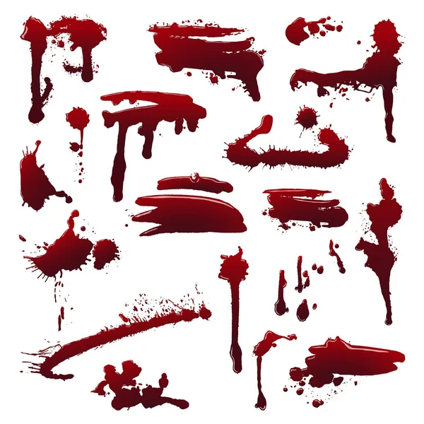 Ink splatters set — Stock Vector