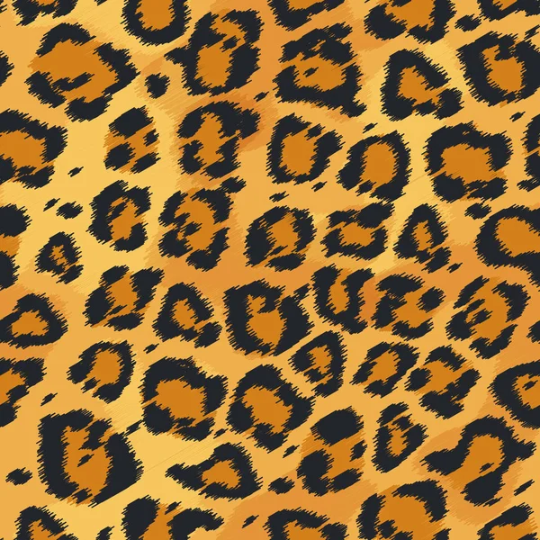 Textura de pele de leopardo . — Vetor de Stock
