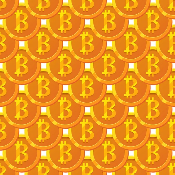 Bitcoin nahtlos paattern — Stockvektor