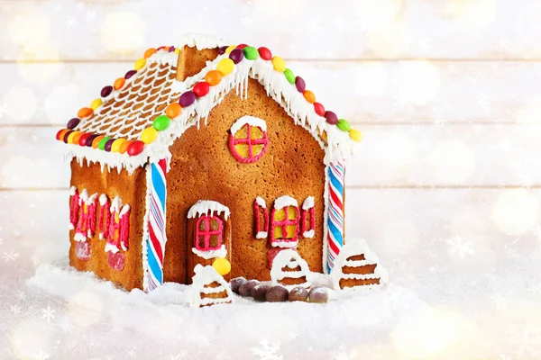 gingerbread house on a white background