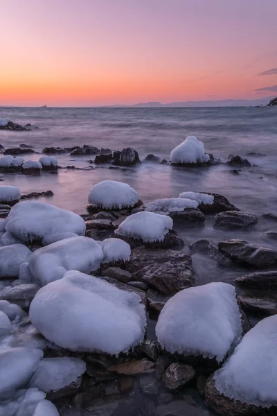 Winter on the coast — Stock Photo, Image