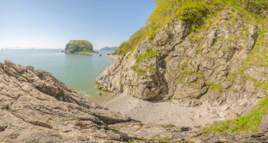 Gökyüzü ve dalgalar deniz manzara