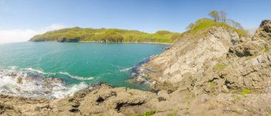 Gökyüzü ve dalgalar deniz manzara