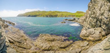 Gökyüzü ve dalgalar deniz manzara