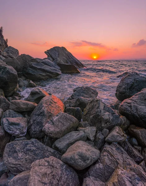 Морський Пейзаж Небом Хвилями — стокове фото