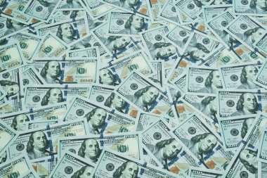 Amerikan Doları. Banknotların bir sürü