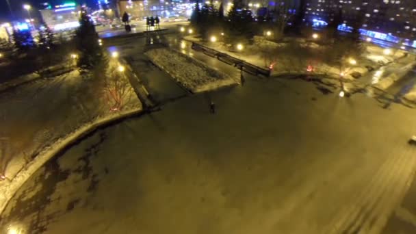 Stok görüntüleri, havadan görünümü tiyatro Opera ve bale Novosibirsk — Stok video