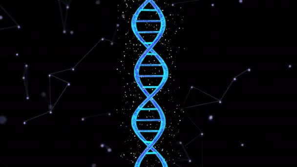Cadeia de DNA animado — Vídeo de Stock