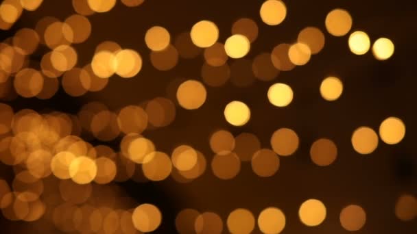 Abstracte wazig Christmas Lights Bokeh achtergrond. — Stockvideo