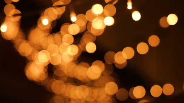 Abstract Blurred Christmas Lights Bokeh Background. — Stock Video