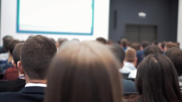 İş İnsanları Semineri Konferansı Toplantı Ofisi Eğitim Konsepti — Stok video