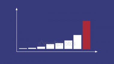 İş veri çubuk grafiği grafik diyagramı okları eksen ile Pazar.