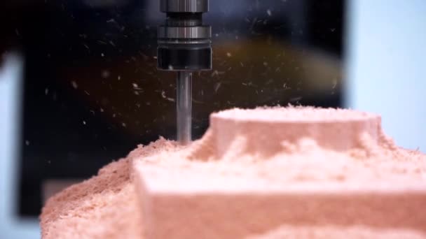 Fresadora CNC — Vídeo de stock