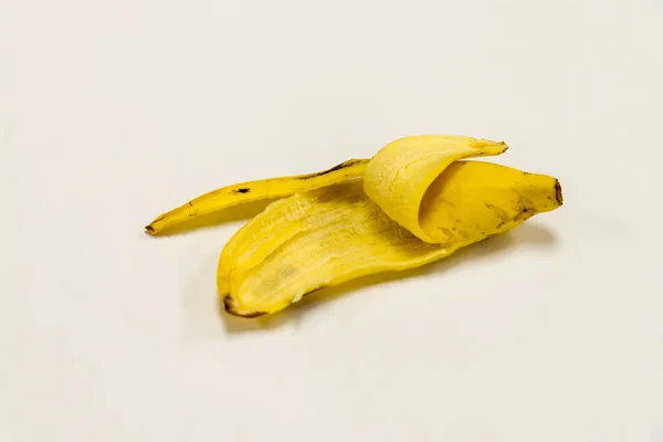 Banana White Close — Stock Photo, Image