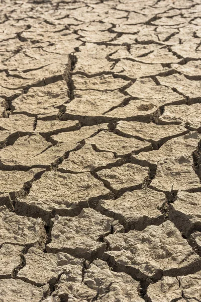 地球温暖化により土が割れた 詳細は テクスチャ — ストック写真