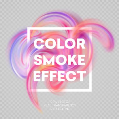 Renkli duman etkisi arka plan tasarlamak. Vektör çizim