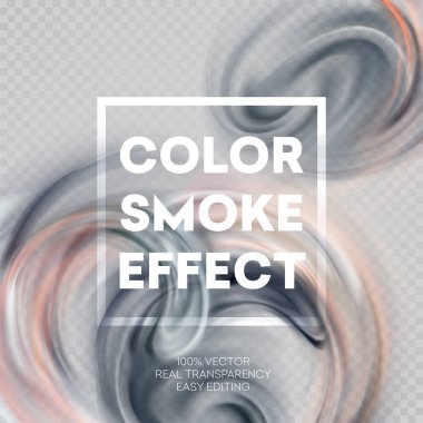 Renkli duman etkisi arka plan tasarlamak. Vektör çizim