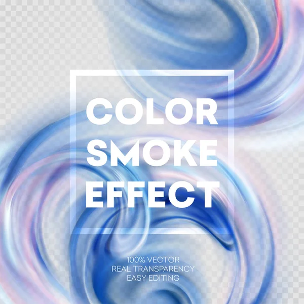 Absztrakt színes füst hatás háttér kialakítása. Vektoros illusztráció — Stock Vector