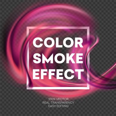 Renkli duman etkisi arka plan tasarlamak. Vektör çizim