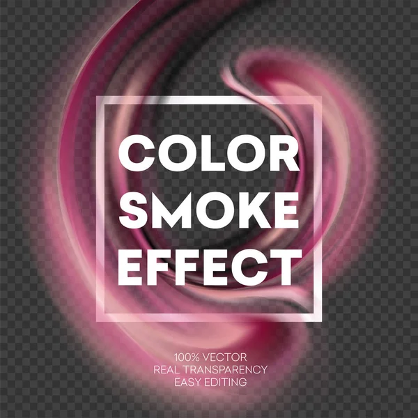 Diseño de fondo de efecto humo de color abstracto. Ilustración vectorial — Archivo Imágenes Vectoriales