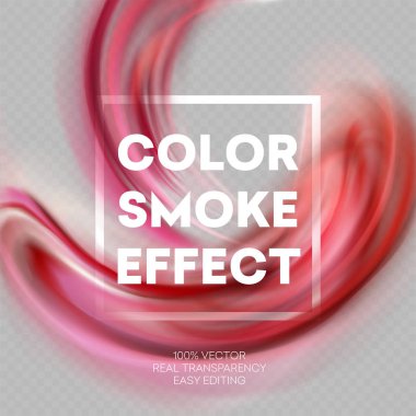 Renkli duman etkisi arka plan tasarlamak. Vektör çizim