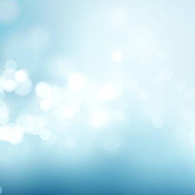 Soyut mavi yuvarlak bokeh arka plan. Vektör çizim