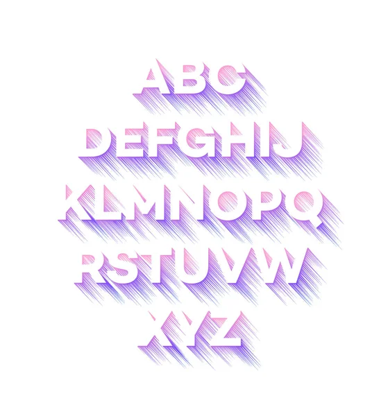 Modern tatil parti alfabe. Vektör çizim — Stok Vektör