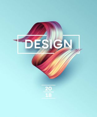 Parlak renk boya lekeleri Modern Poster için. Tranding tasarım. Vektör çizim