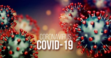 Coronavirus 2019-nCov romanı Coronavirus kavramı geçmişi. Gerçekçi Vektör illüstrasyonu