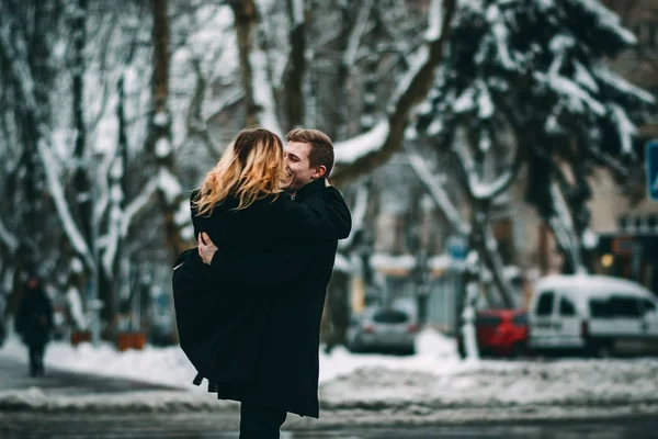 Sevgililer günü kış Lovestory — Stok fotoğraf