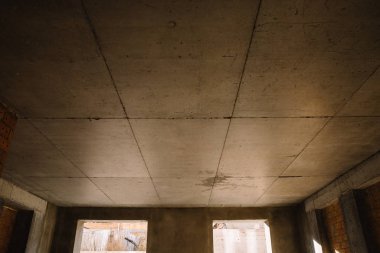 Gökdelen Tertemiz 'in Güzel Soyut Yapı Süreci. Büyüyen İnşaatın Döngülü 3d Animasyonu Betonla Modern Bina