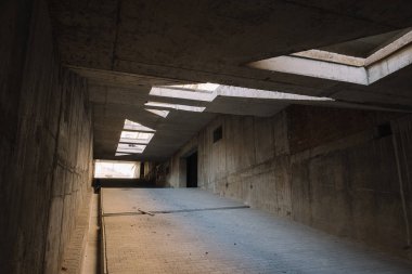 Gökdelen Tertemiz 'in Güzel Soyut Yapı Süreci. Büyüyen İnşaatın Döngülü 3d Animasyonu Betonla Modern Bina