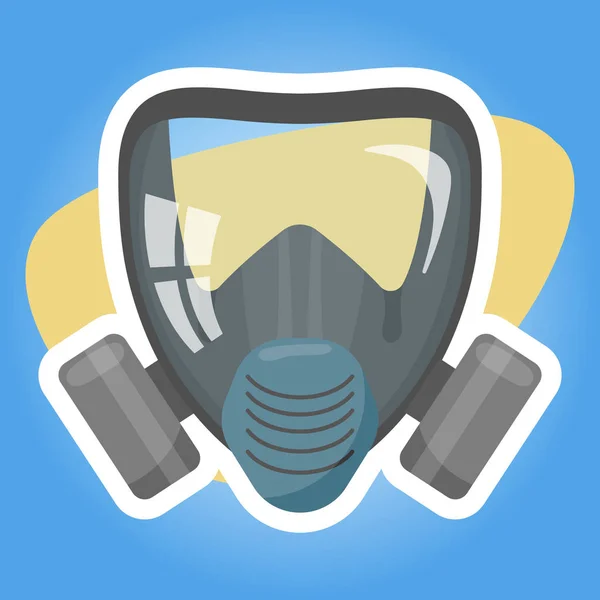 Respirator colorful icon — Stock Vector