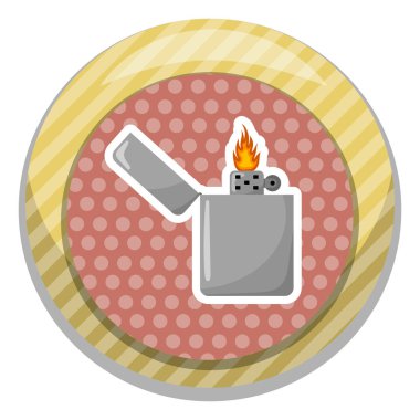 Gümüş benzin alev yanan ile hafif