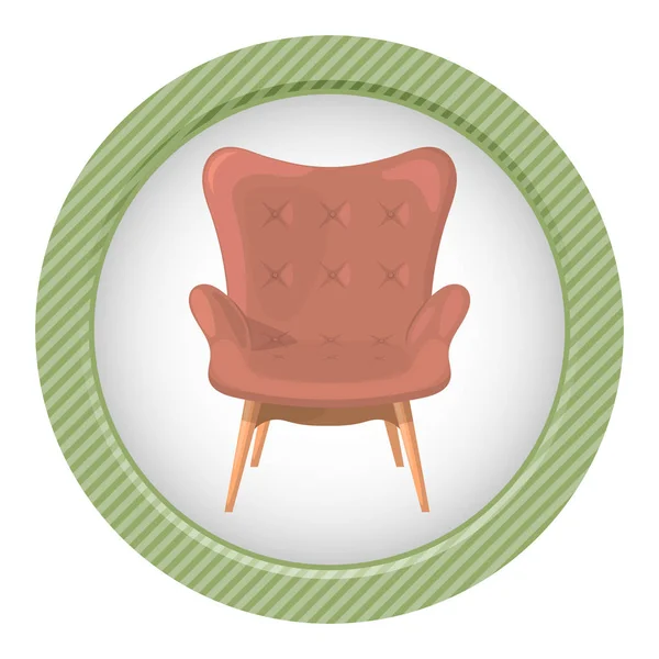 Векторная иллюстрация кресла — стоковый вектор