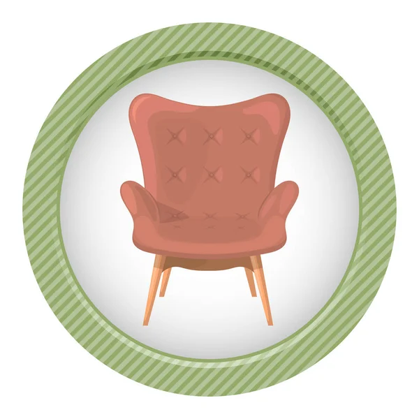 Sillón vector ilustración — Vector de stock