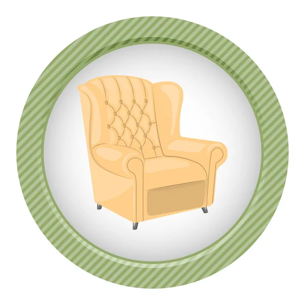 Illustration vectorielle fauteuil — Image vectorielle