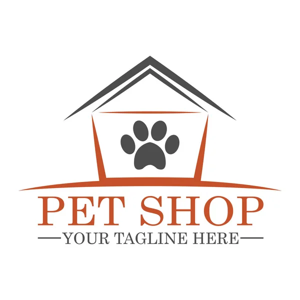 Diseño de plantilla de logotipo de tienda de mascotas — Vector de stock