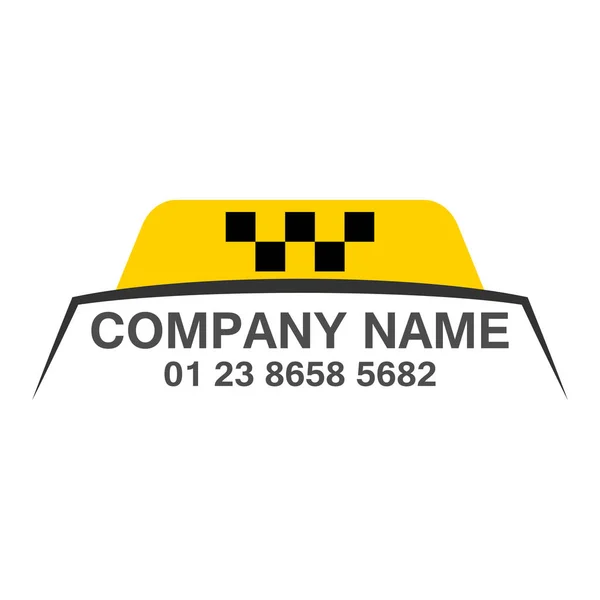 Modelo de design de logotipo de táxi — Vetor de Stock