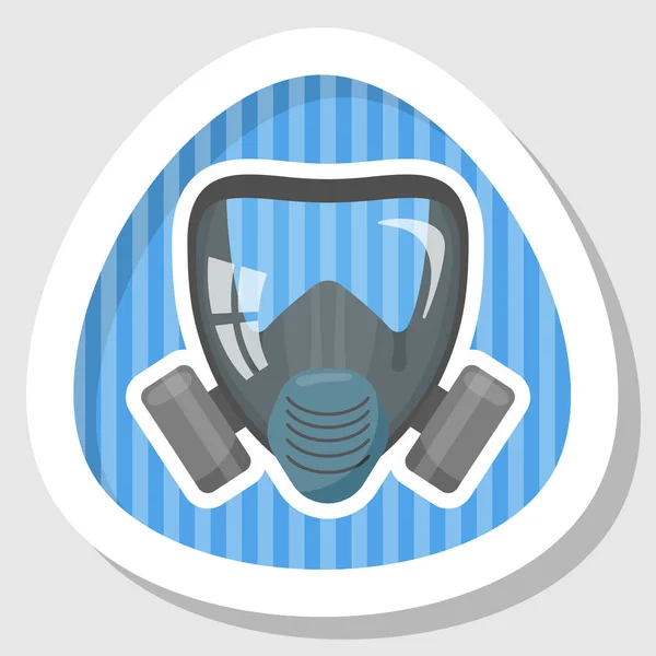 Respirator colorful icon — Stock Vector