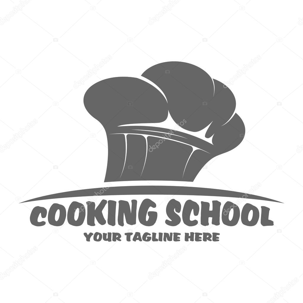 Cooking school logo design vector eps 10