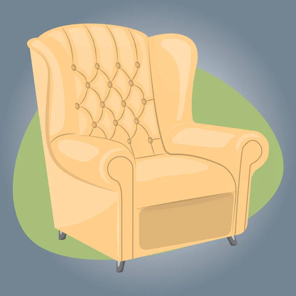 Векторная иллюстрация кресла — стоковый вектор