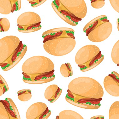 Hamburger seamless modeli