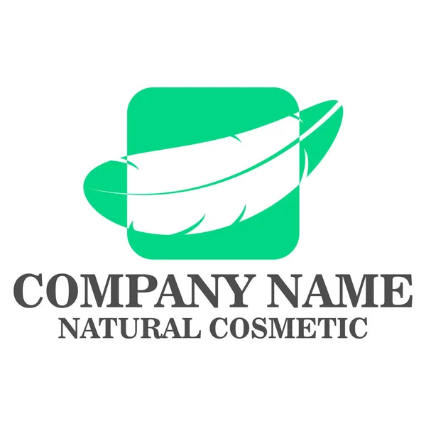Přírodní kosmetické logo — Stockový vektor