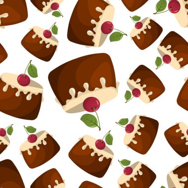 Cupcake seamless modeli