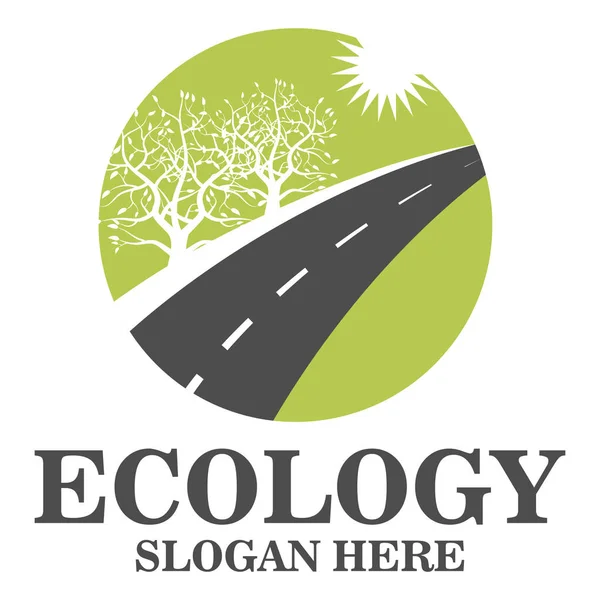 Ekologia szablon logo — Wektor stockowy