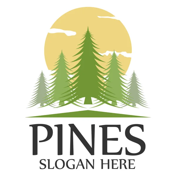 Logo modello Pines — Vettoriale Stock
